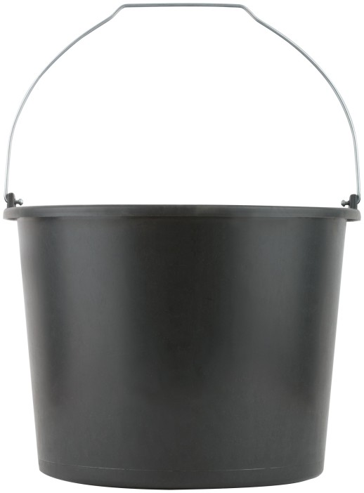 Ведро строительное пластиковое для перемешивания раствора, усиленные стенки 12 л