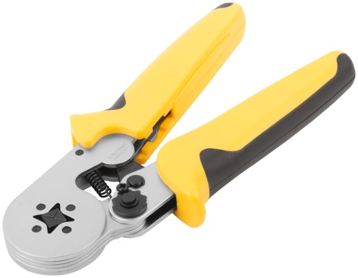 Пресс-клещи для обжима втулочных наконечников 0,25-10 мм, прорезиненные ручки 175 мм