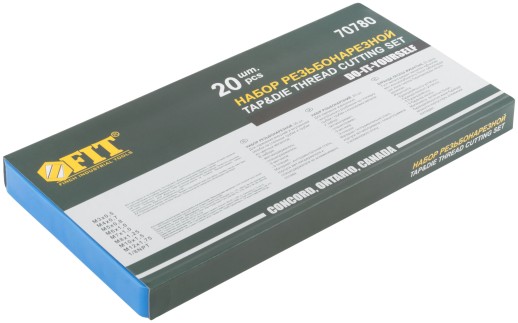 Лерки-метчики для мягкого металла 20 шт., пластиковый кейс