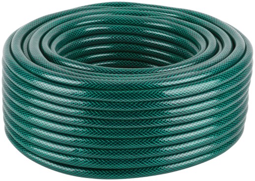 Шланг поливочный трехслойный армированный, зеленый 1/2" х 1.8 мм х 50 м