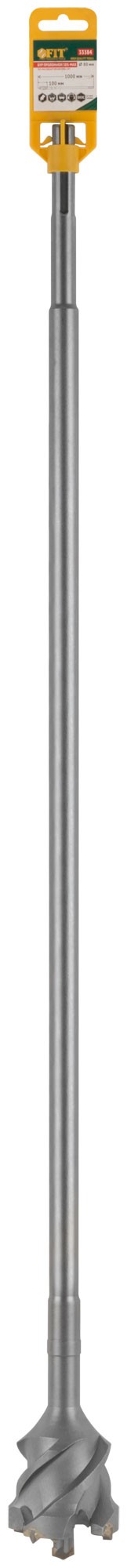 Бур проломной по бетону SDS MAX Профи 80x1000 мм