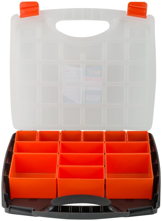 Ящик для крепежа (органайзер), съемные ячейки 13" ( 325х280х60 мм )