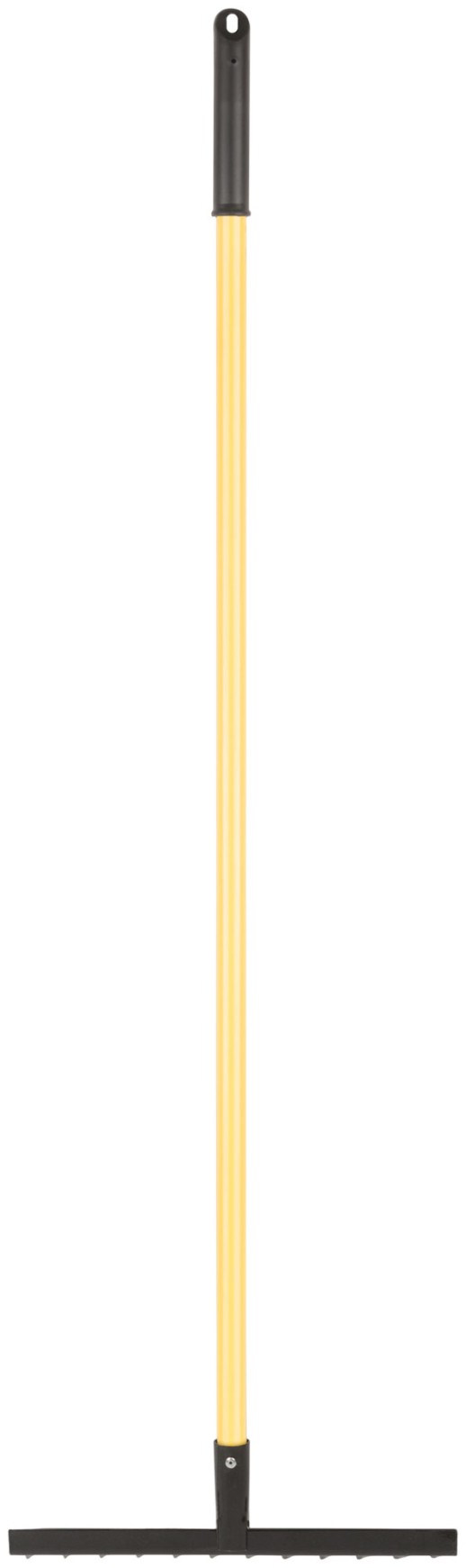 Грабли, прямой зуб, 12 зубьев, с желтым метализированным черенком