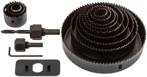 Пилы круговые 19-127 мм, набор 12 шт., в кейсе