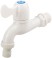 Кран водоразборный пластиковый белый 1/2"