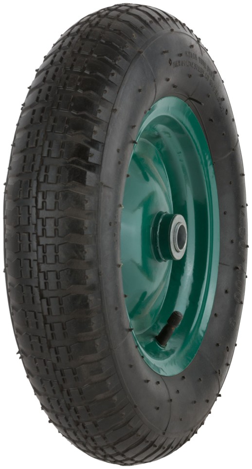 Колесо запасное 400х90x230 мм для тачки 77552 ( 4,80"/4,00"-8" ) ( посадка ширина 80 мм, диаметр 20 мм )