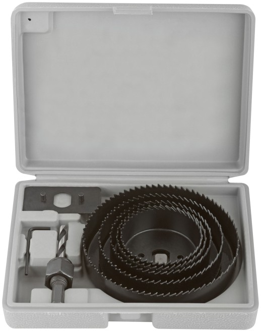Пилы круговые Профи 68 -127 мм набор 5 шт. (68, 72, 82, 102, 127 мм) в кейсе
