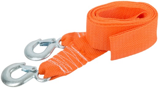 Трос буксировочный "Буксир" 7000 кг, 4 м, 2 крюка ( пакет )