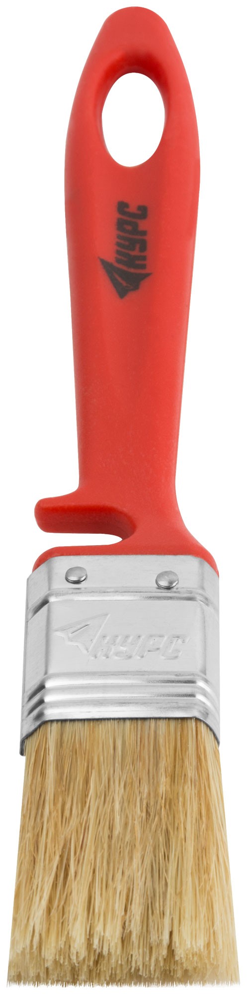 Кисть флейцевая "Крафт", натур.светлая щетина, пластиковая ручка с выемкой 25 мм