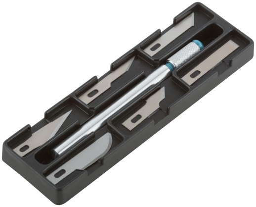 Нож макетный c 6 лезвиями