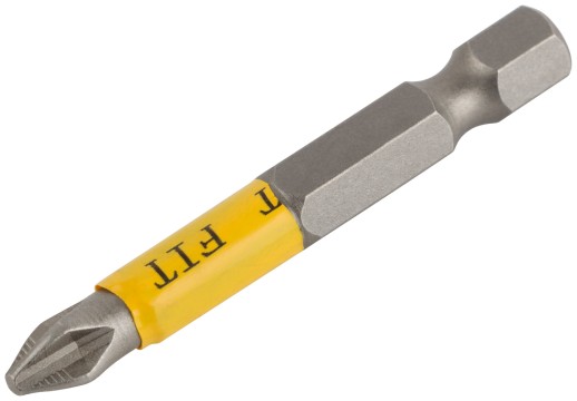 Биты кованые, сталь S2, односторонние 50 мм PH2, Профи 2 шт., блистер