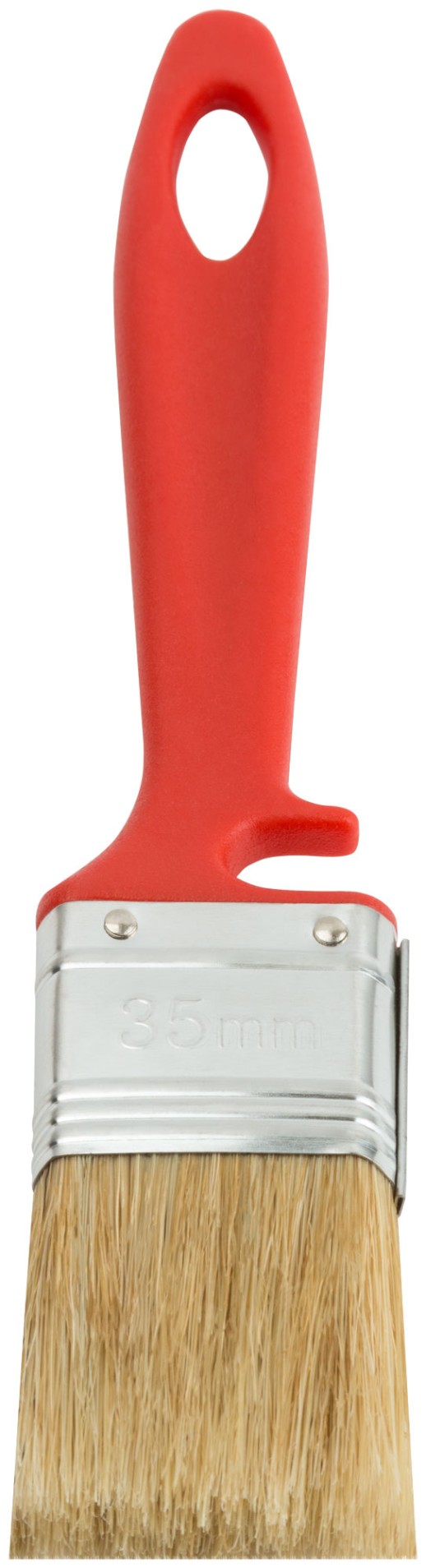 Кисть флейцевая "Крафт", натур.светлая щетина, пластиковая ручка с выемкой 35 мм