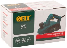 Рубанок  600 Вт; 16000 об/мин; 82 мм; 0-2,0 мм; рез. накл.; коробка