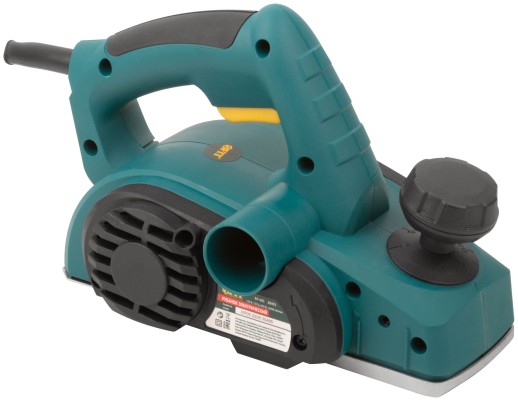 Рубанок 600 Вт; 16000 об/мин; 82 мм; 0-2,0 мм; рез. накл.; коробка