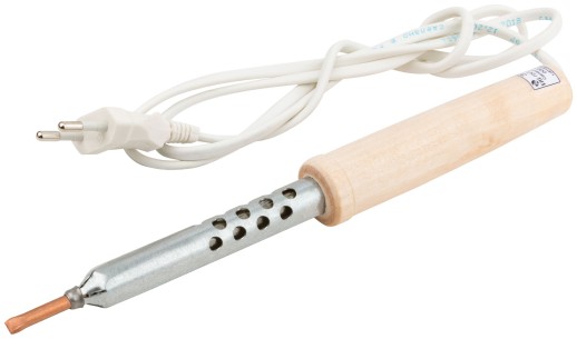 Паяльник 220 В, деревянная ручка 25 Вт