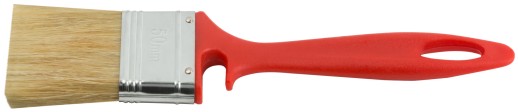 Кисть флейцевая "Крафт", натур.светлая щетина, пластиковая ручка с выемкой 50 мм