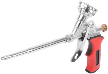 Пистолет для монтажной пены, прорезиненная ручка, поворотный верхний адаптор
