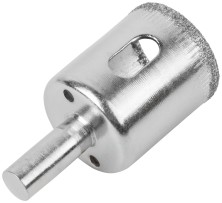 Коронка кольцевая по кафелю и стеклу алмазная 25х50 мм