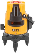 Уровень лазерный самоуспокаивающийся, зеленые лучи, горизонталь + 4 вертикали, диапазон 20 м, Li-Ion аккум., 2 уровня яркости, тренога, алюминиевый ке