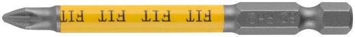 Биты кованые, сталь S2, односторонние 75 мм PH2, Профи 2 шт., блистер