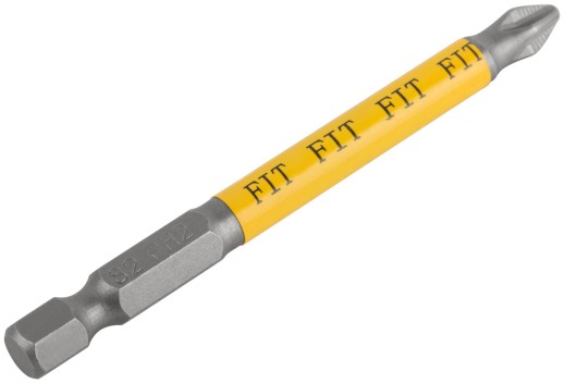 Биты кованые, сталь S2, односторонние 75 мм PH2, Профи 2 шт., блистер