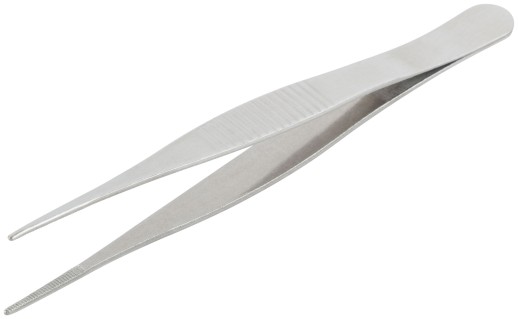 Пинцет прямой нержавеющий 125 мм