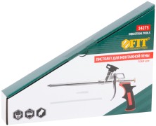 Пистолет для монтажной пены, прорезиненная ручка, тефлоновое покрытие клапана