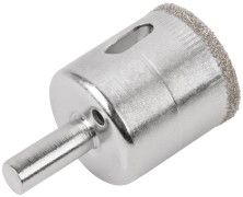 Коронка кольцевая по кафелю и стеклу алмазная 30х50 мм