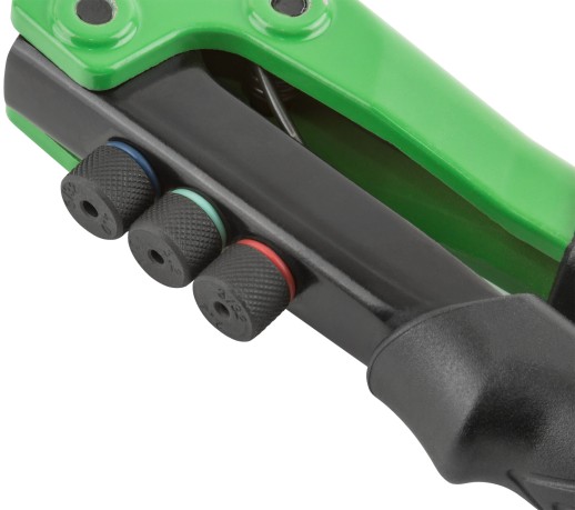 Заклепочник комбинированный Профи с поворотным механизмом 0-360 гр., для резьбовых заклепок М3-М6 и вытяжных заклепок 2,4-4,8 мм (270 мм), кейс