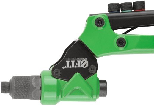 Заклепочник комбинированный Профи с поворотным механизмом 0-360 гр., для резьбовых заклепок М3-М6 и вытяжных заклепок 2,4-4,8 мм (270 мм), кейс