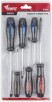 Отвертки "Стандарт", CrV сталь, магнитный наконечник, прорезиненные ручки, блистер, набор 6 шт.