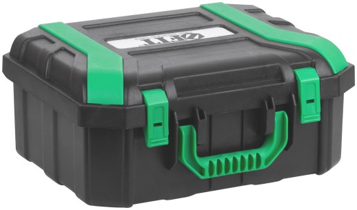 Уровень лазерный самоуспокаивающийся, зеленые лучи, 3 плоскости 360 гр., диапазон 20 м, Li-Ion аккум., 2 уровня яркости, без треноги, платформа для по