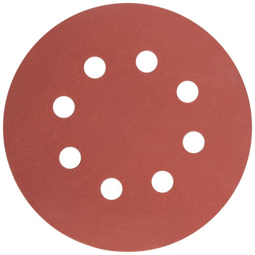 Круги шлифовальные с отверстиями (липучка), алюминий-оксидные, 125 мм, 5 шт. Р 600