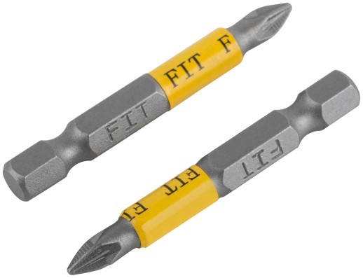 Биты кованые, сталь S2, односторонние 50 мм PZ1, Профи 2 шт., блистер