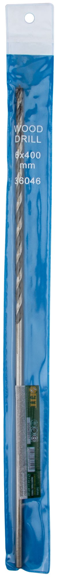 Сверло по дереву удлиненное  6х400 мм