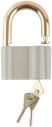 Замок навесной, корпус из алюминиевого сплава 72х48 мм, стальная дужка 13 мм