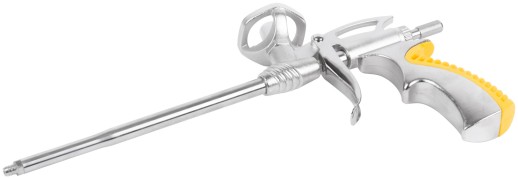 Пистолет для монтажной пены, цельнометаллический, прорезиненная ручка