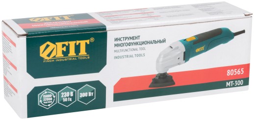 Инструмент многофункциональный 300 Вт; 15000-22000 ход/мин; 3 гр.; 1,4 кг; рез. накл.; коробка