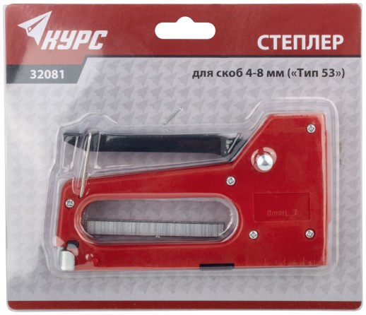 Степлер для узких скоб "тип 53" 4-8 мм, пластиковый корпус