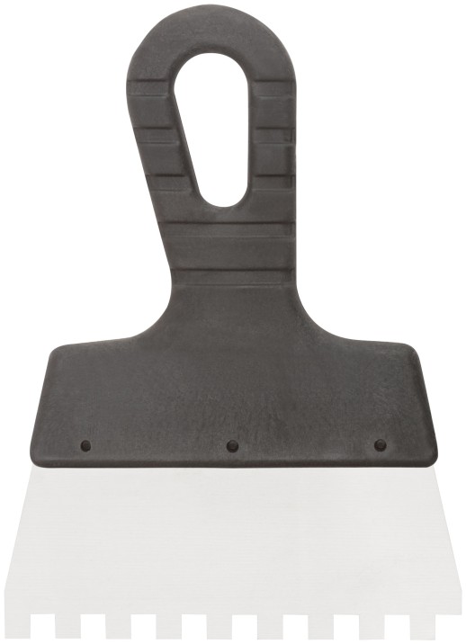 Шпатель фасадный нержавеющий зубчатый 150 мм / зуб  8 мм