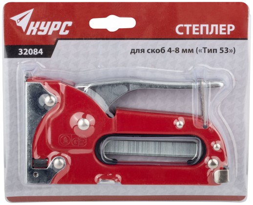 Степлер для узких скоб "тип 53" 4-8 мм, металлический корпус