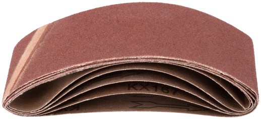 Ленты шлифовальные бесконечные, водостойкие, на тканевой основе, 5 шт., 75х457 мм  Р 80