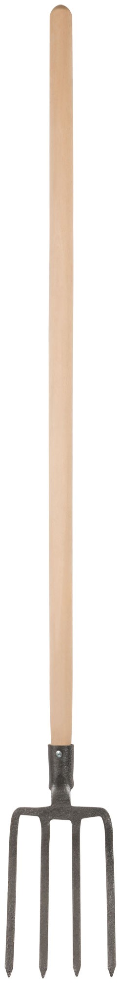 Вилы 4-х рогие копальные с деревянным черенком