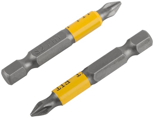 Биты кованые, сталь S2, односторонние 50 мм PH1, Профи 10 шт., блистер