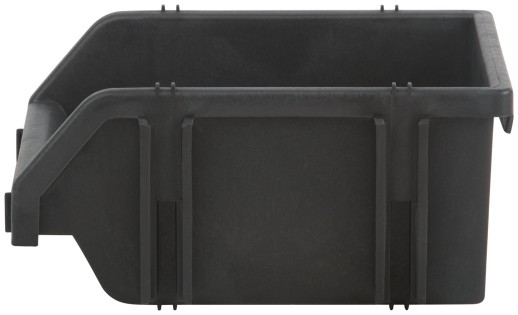Лоток для крепежа пластиковый черный  75х110х165 мм