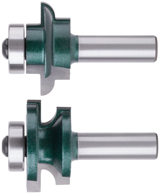 Фрезы по дереву комбинированные универсальные, набор 2 шт., деревянный бокс, DxH=41х19,5 мм