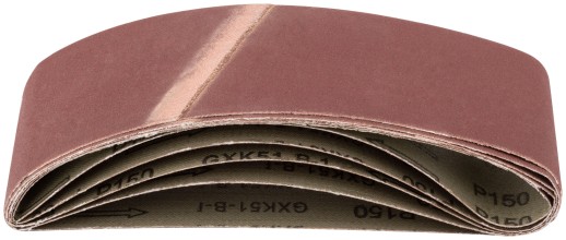 Ленты шлифовальные бесконечные, водостойкие, на тканевой основе, 5 шт., 75х457 мм Р 150