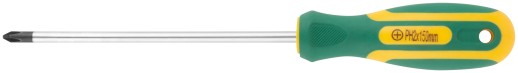 Отвертка "Контур", CrV сталь, прорезиненная ручка 6х150 мм РН2