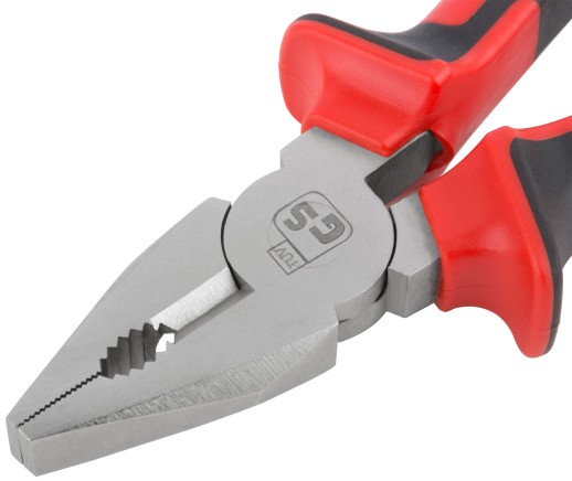 Плоскогубцы комбинированные "Тренд", двухцветные прорезиненные ручки, хром-никелевое покрытие 160 мм