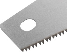 Ножовка по дереву, средний каленый зуб 7 ТPI, 2D заточка, пластиковая прорезиненная ручка 400 мм